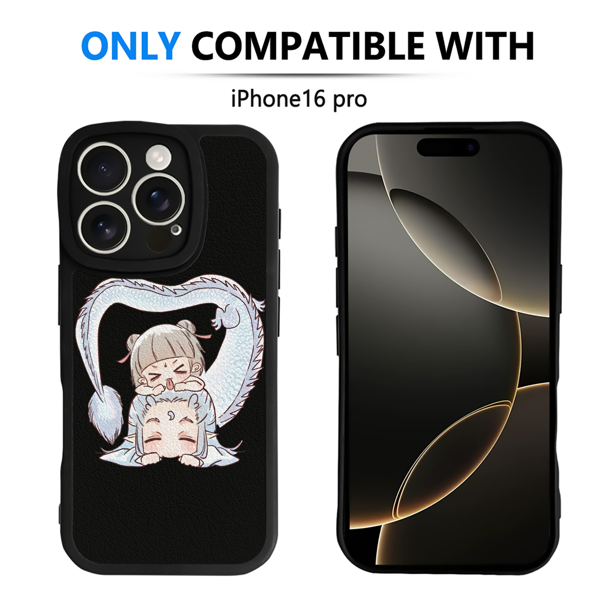 （画像用） Ne Zha 2 ナタ 魔童の大暴れ 【iPhone 16シリーズ対応】シリコンスマホケース（レザー調） 材質：シリコン